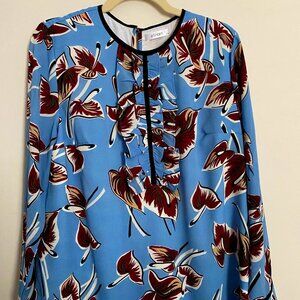 Ruffled Floral Blouse